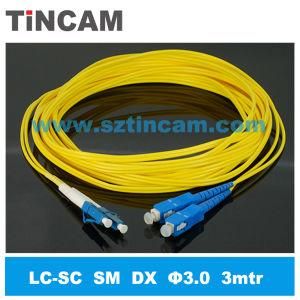 LC/PC-SC/PC Sm Duplex Fiber Optic Patch Cord