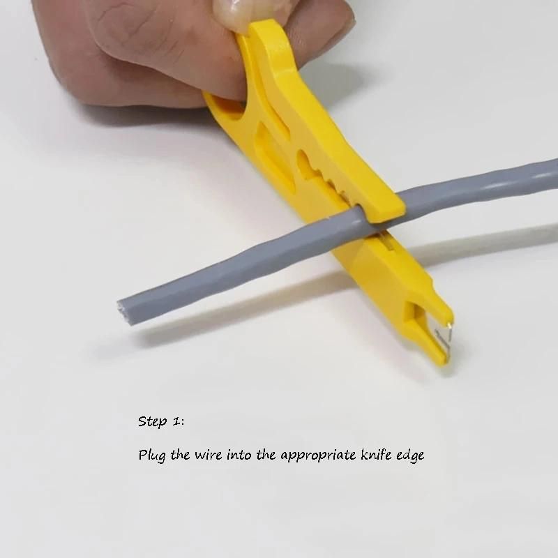 Portable Wire Stripper Knife Crimper Pliers Crimping Tool Cable Stripping Wire Cutter Cut Line Tool Cable Stripping Wire Cutter