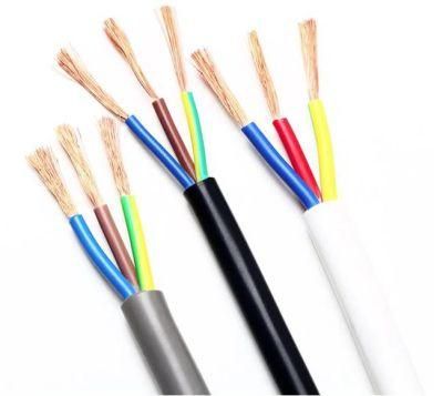 Rvv 3 Core 0.75mm/1mm/1.5mm Flexible Multi Conductor Cable Electrical Wire