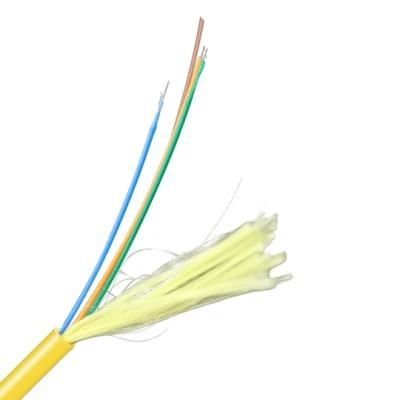 Cheap Price OEM Indoor Optical Tight Buffer Fiber Optic Cable G652D 1-4 Cores in Yellow Color Jacket