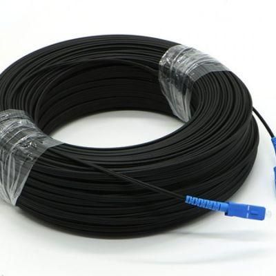 50m 100m Outdoor FTTH Fiber Optic Drop Cable Sc Simplex Patch Cord