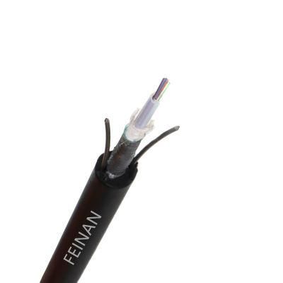 Outdoor Steel Wire Fiber Optic Cable Single Mode G657A G652D GYXTW Aerial Fiber Cable
