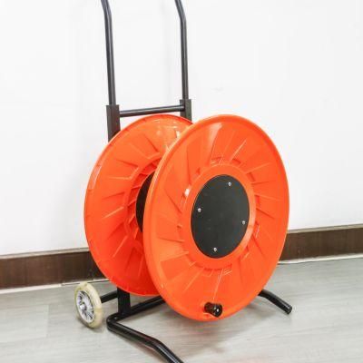 Portable Deployable Tactical Fiber Optic Cable Reels Reel Cable Drum with Wheels