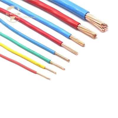 0.08-0.4 300/300V Rated Voltages Copper Core Heat-Resistance 90&ordm; C PVC Insulated Wire for Internal Wiring of Equipment