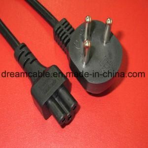 1.5m Black Sii 3pin Israel Standard Power Cord with C5