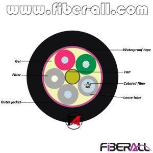 GYFTY Outdoor Optical Fiber Cable Non-Metallic Dielectric Without Aramid PE