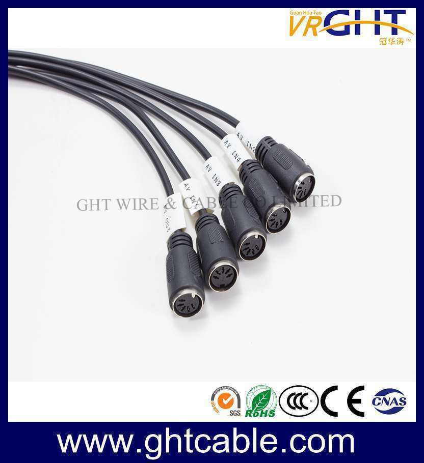Aviation Cable, 5 Males to 1 Female