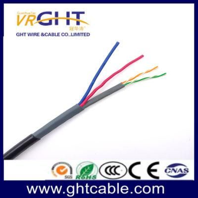 2p Twisted Outdoor Network Wire UTP Cat5e/CAT6+2c Siamese LAN with Power CCTV Cable for IP Camera