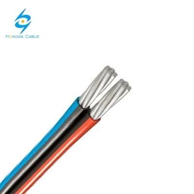 Overhead Aluminum Conductor XLPE Insulated Twisted Duplex Multicore Overhead ABC Cable