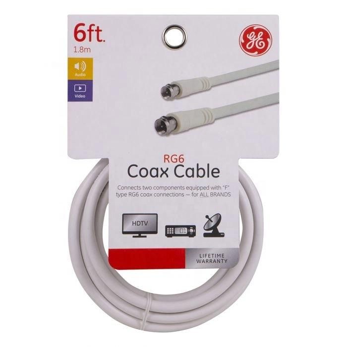 High Quality Bare Copper CCTV Al Braiding Coaxial RG6 Cable