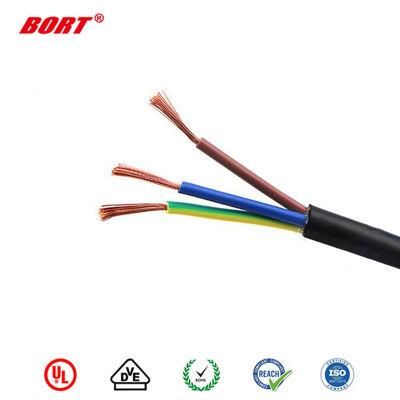 PVC Insulated Flexible Power Cable H05VV-F 3X2.5mm to VDE