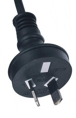 Australia Two Pins Power Cord SAA Approved and Qt2 Connector (AL101+AL117)