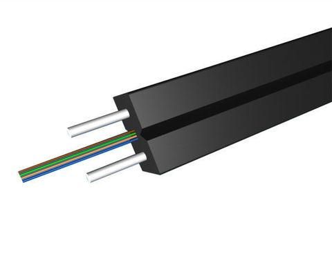 FTTH 2 Core Indoor Fiber Optic Cable with FRP or Steel Wire Strengthen