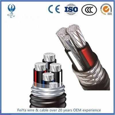 CSA Certificated Aluminum Conductor Xhhw/Xhhw-2 Metal Clad Cable Type Mc Cable 350kcmil Aluminum 8000 Building Wire