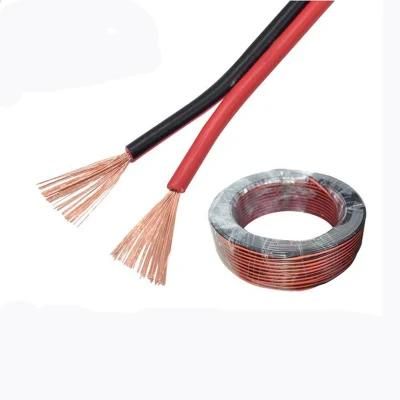 Red and Black 22AWG 2 Core Flat Copper Stranded Speaker Cable