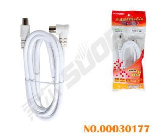 1.8m High Definition Signal Line Right Angle to Straight TV AV Cable
