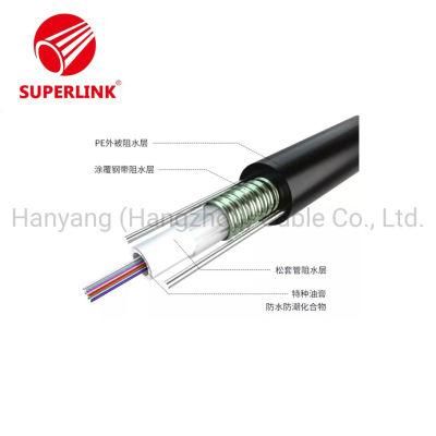 GYXTW-4b1 Optical Fiber Cable Unitube Armored Cable Outdoor Loose Tube PE Jacket G652D 1km 2km Price
