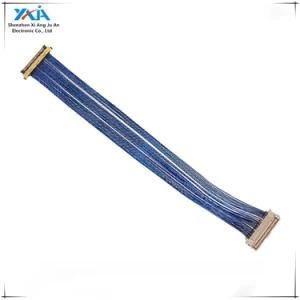 Gold Pleated FFC 30pin Lvds Cable for LCD Panel and TV