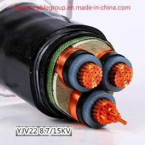 Three Cores Copper Core Steel Tape Armoured Mv Power Cable