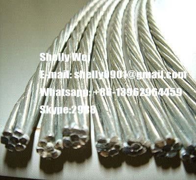 1/4&quot;, 9/32&quot;, 3/8&quot;, 7/16&quot;, 1/2&quot;, 9/16&quot;, 5/8&quot; Galvanized Steel Wire Strand for Cable/Guy Wire/Stay Wire/Messenger/ACSR Conductor