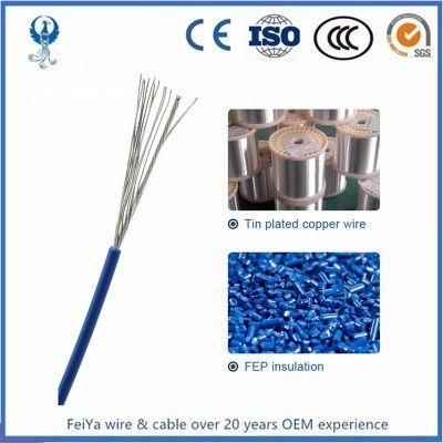 OEM VDE Approval FEP PFA PTFE ETFE Wire High Temperature Extra Thin Teflon Wire