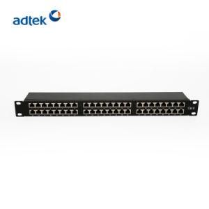 Approved 24 Ports CAT6 Rack Mount RJ45 Copper Patch Panel