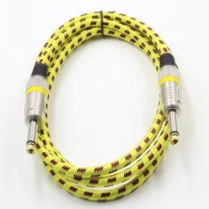 Assembly Braided Guitar Cable 6.35mm Ts Male to Male