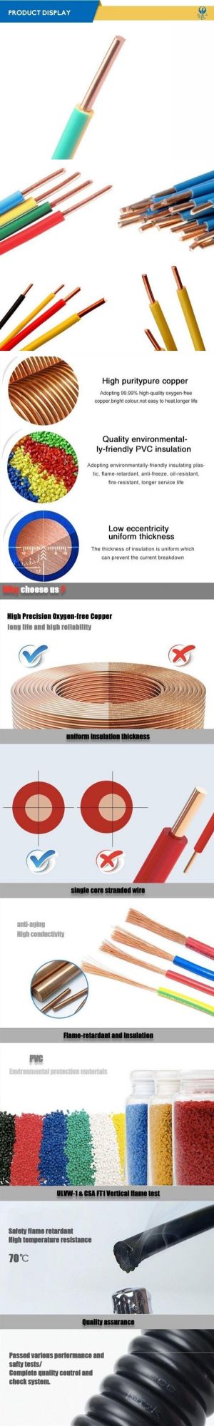 H07z1-U / H07z1-R / H07z1-K Fire Resistant Wire Flame Retardant Cable