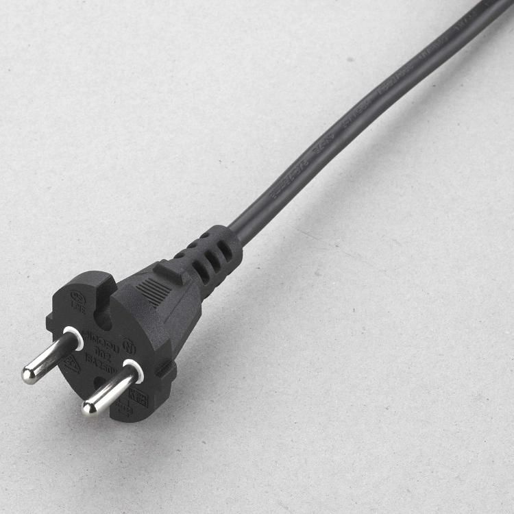 Free Sample VDE Approval European 2 Pins AC Power Cord