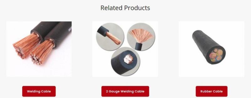 Feiya Cu Conductor Rubber Insulation Pcp Sheath Flexible Electric Cable
