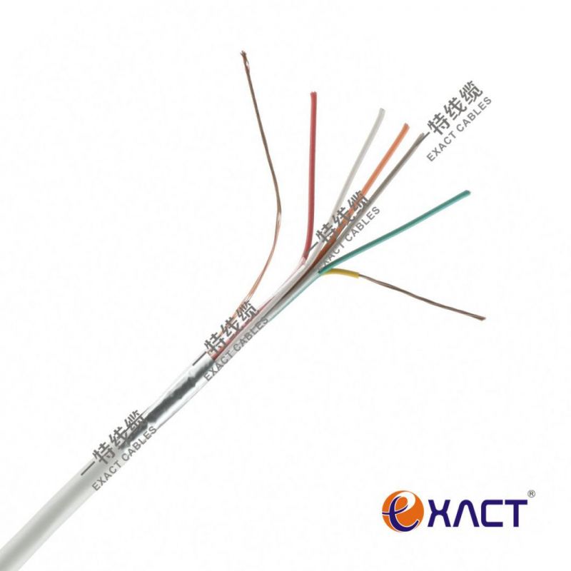 Unshielded Shielded CCA/Tinned Copper/Copper/TCCA Stranded Solid CPR Communication Cable 6x0.22 mm2 Alarm Cable Security Cable