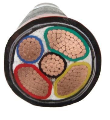 Armoured XLPE Power Cable 4+1 Core Solid Copper Wire Flame Retardant Armoured Electric Wire Cable (ZA-VV22)