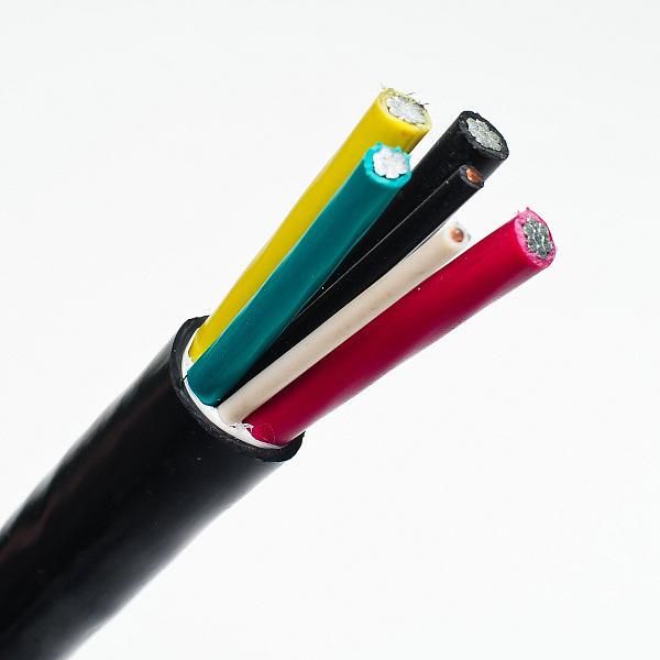 Underground Aluminium Cable 3*4+1*6+2*12AWG 3*2+1*4+2*12AWG Al Xlp PVC 600V