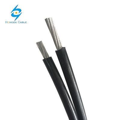 Low Voltage Aluminum Conductor XLPE Insulated Overhead Aerial Bundle Cable 2X16mm Douplex/Triple/Quadruplex Service Drop/Urd/ABC Cable