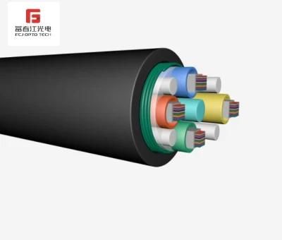 Maximum Attenuation Plastic Coated Aluminum Fiber Optic Cable Gydts HDPE Sheath