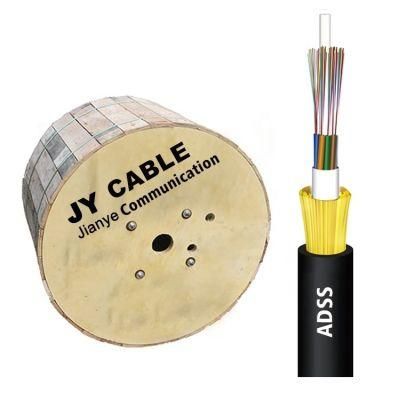 Light Weight Multicore Round Wire Aerial All-Dielectric Non-Metal ADSS Optical Fiber Cable