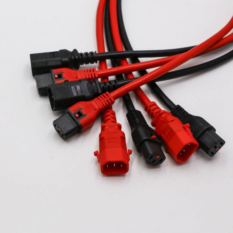 220V VDE Approval 3 Pins IEC C19 C20 to C13 C14 Connector Power Cord Set