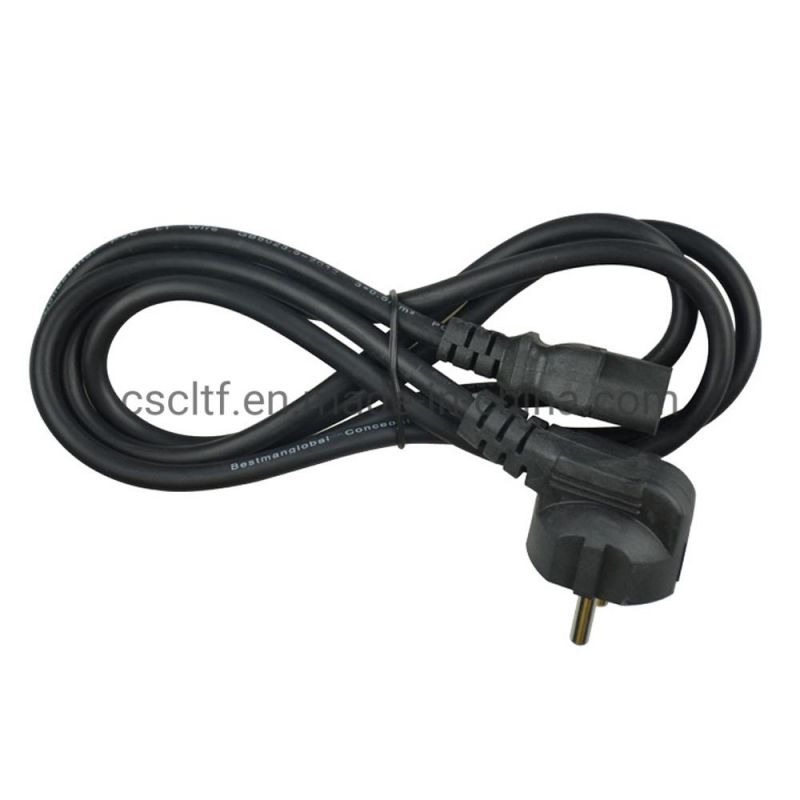 Factory Price EU Plug Computer Peripheral Cable Euro Plug Wire Cable Power Cable