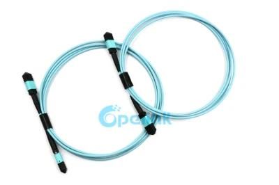 High Quality OEM High-Density Om3 MPO-MPO Trunk Fiber Optic Patchcord with Factory Price