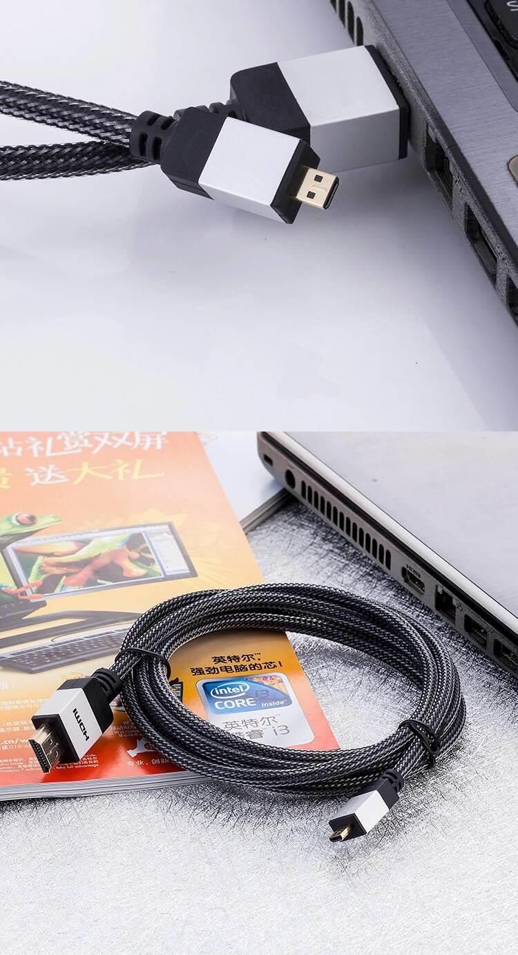 High Speed 1.4V Nylon Braided Cable HDMI Cable Support 1080P 3D 4K with Ethernet