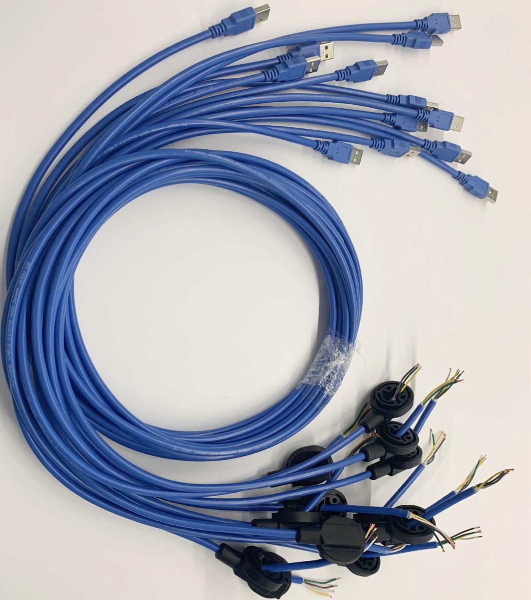 China Factory Wiring Harness USB Male Cable with UL Certificate Cable Assembly