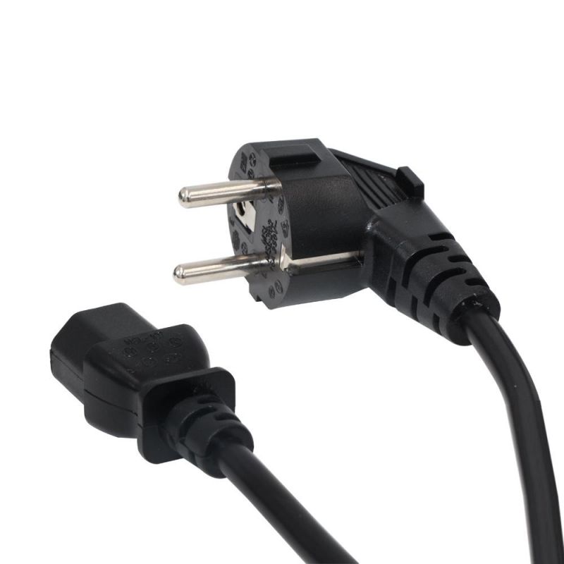 IEC 320 C13 Power Supply Cord 1.8m Schuko Cee 7/7 EU Plug Power Cable for PC Computer PSU