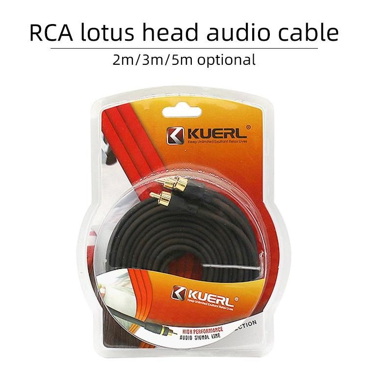 New Car Audio Cable High Quality Audio Cable Amplifier RCA Cable for Automotive