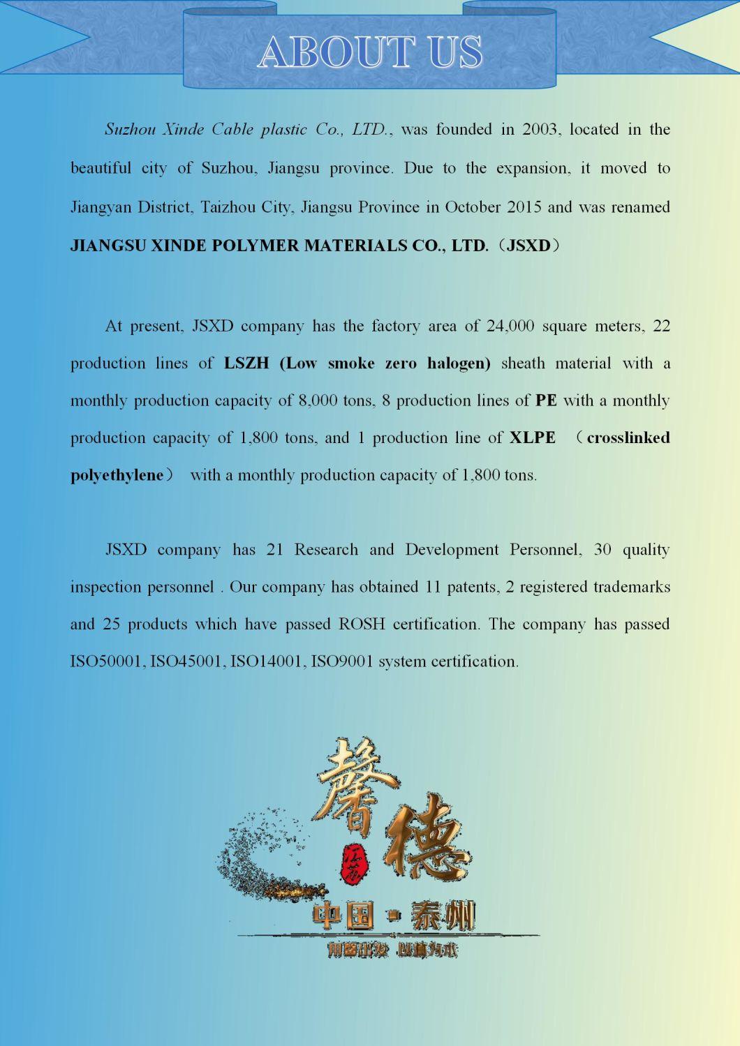 CPR-CCA Ls0h Lsfh Ohls Sheath Material for Optical Fiber Cable