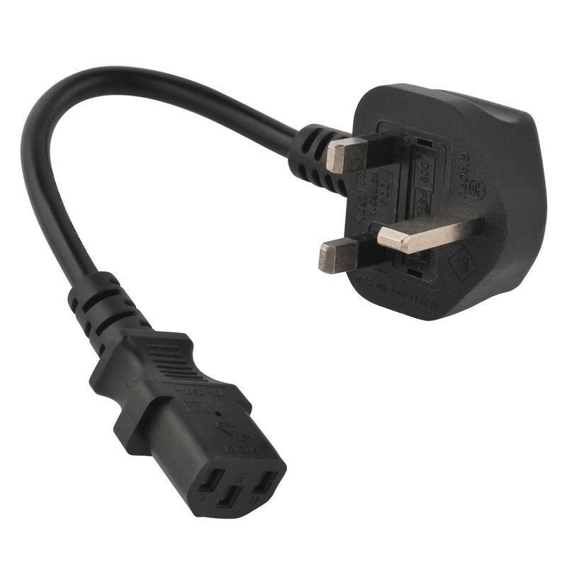 VDE Approved UK 3 Pins Computer Power Cord Factory with C13 Connector