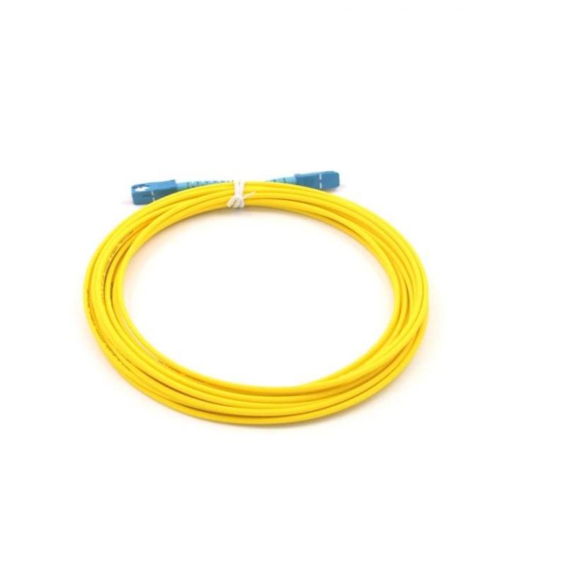 Sc-Sc Simplex Fiber Optic G652D Patch Cords with 10 Meters