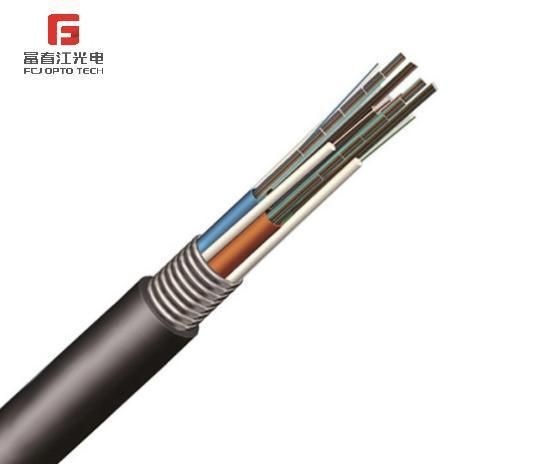 Overhead&Pineline Layiny Fiber Ribbon Optic Cable Gydts Single Mode Armored
