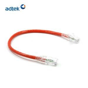 Orange Color 24AWG Cat5e CAT6 CAT6A Ethernet Network Cable Slim UTP Copper Patch Cord