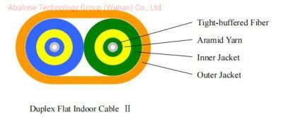 Indoor /Outdoor FTTH Fiber Optic Cable