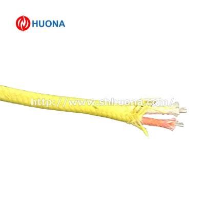 2X 0.81 mm Red-Yellow Type K Thermocouple Extension Wire with High Temp. 1000c